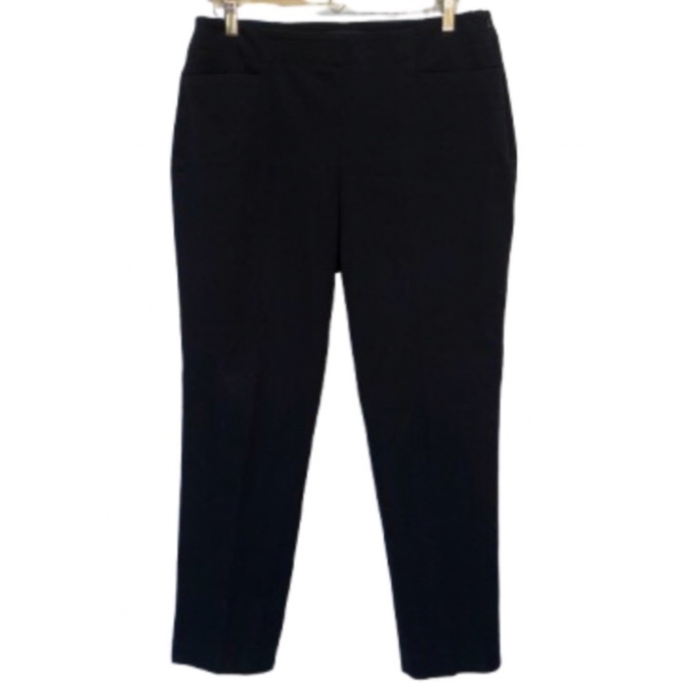 Talbots curvy cotton black pants 10